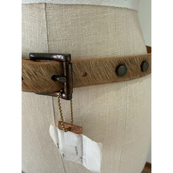 NWT Brave JOJO Leather Horsehair Belt Small 30-34  Anthropologie Western Italy main image 7